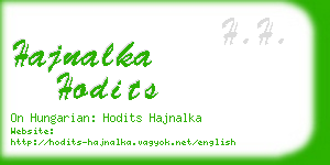 hajnalka hodits business card